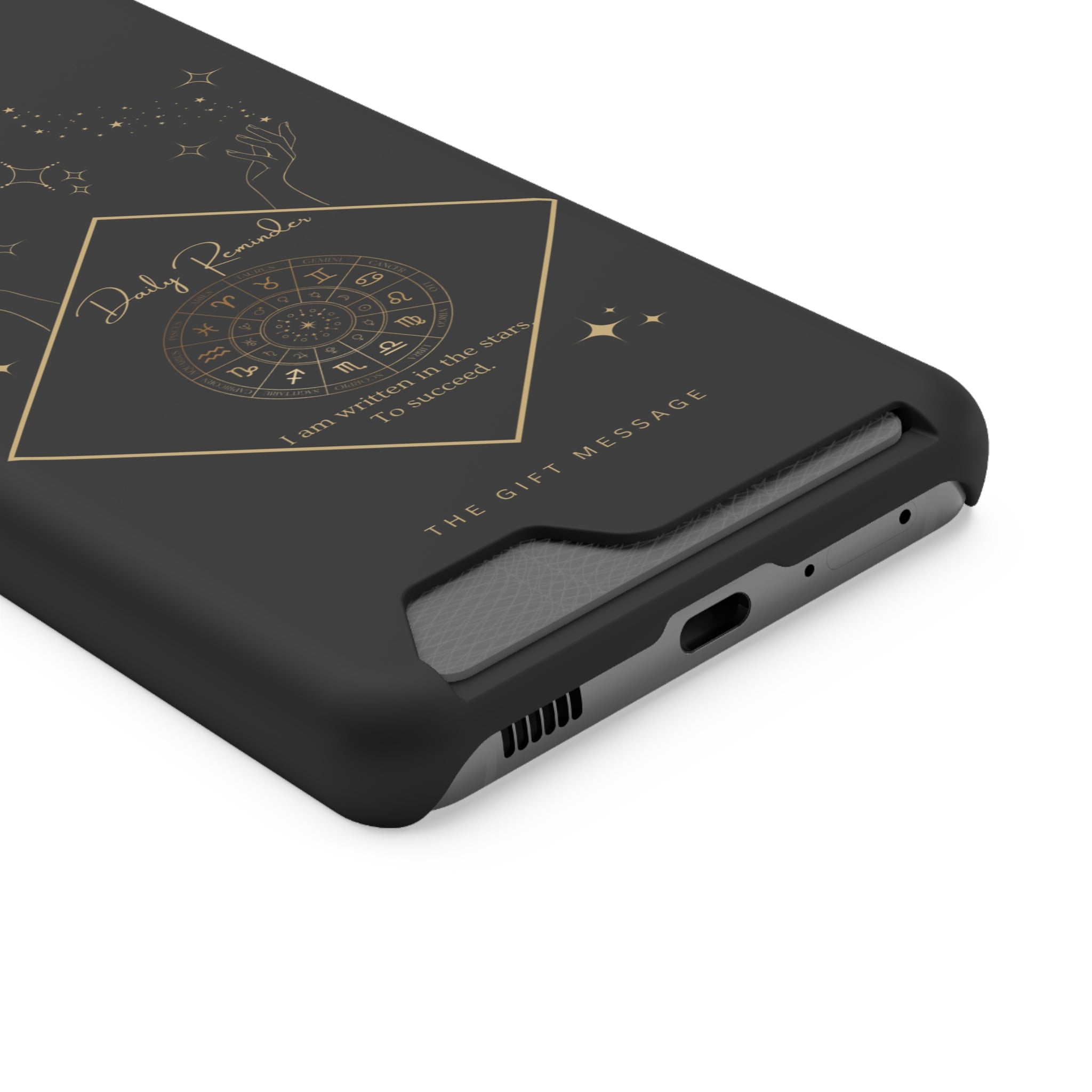 Mantra Constellation Phone Case With Card Holder