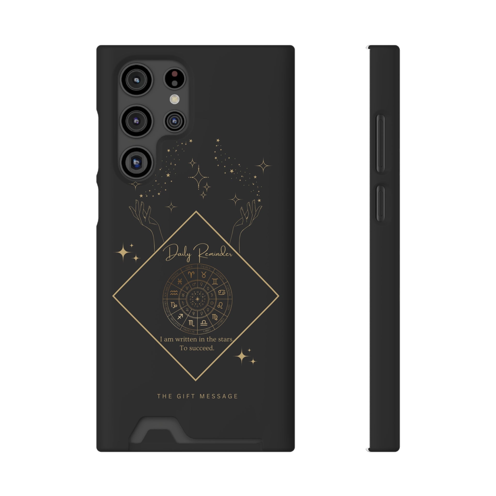 Mantra Constellation Phone Case With Card Holder