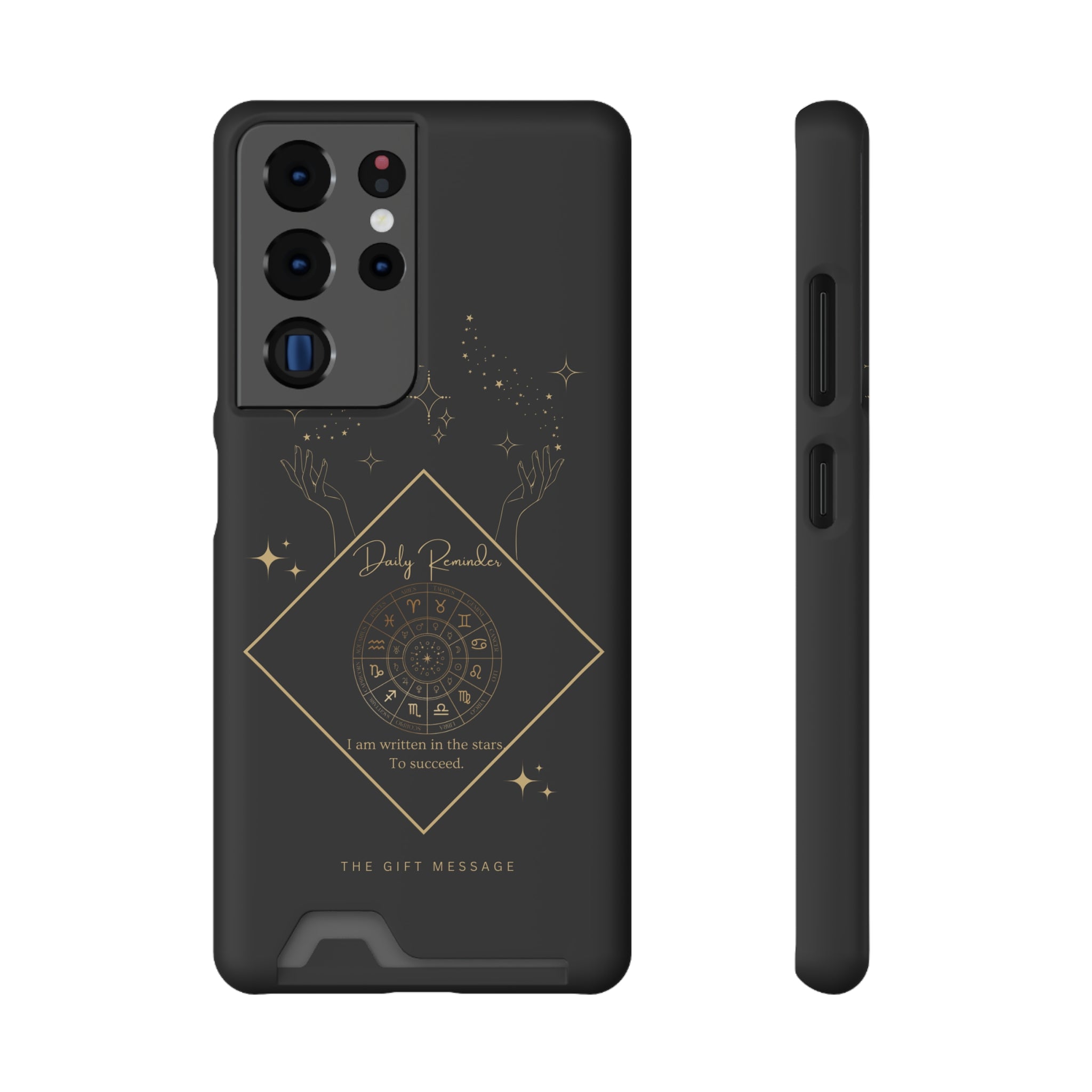 Mantra Constellation Phone Case With Card Holder