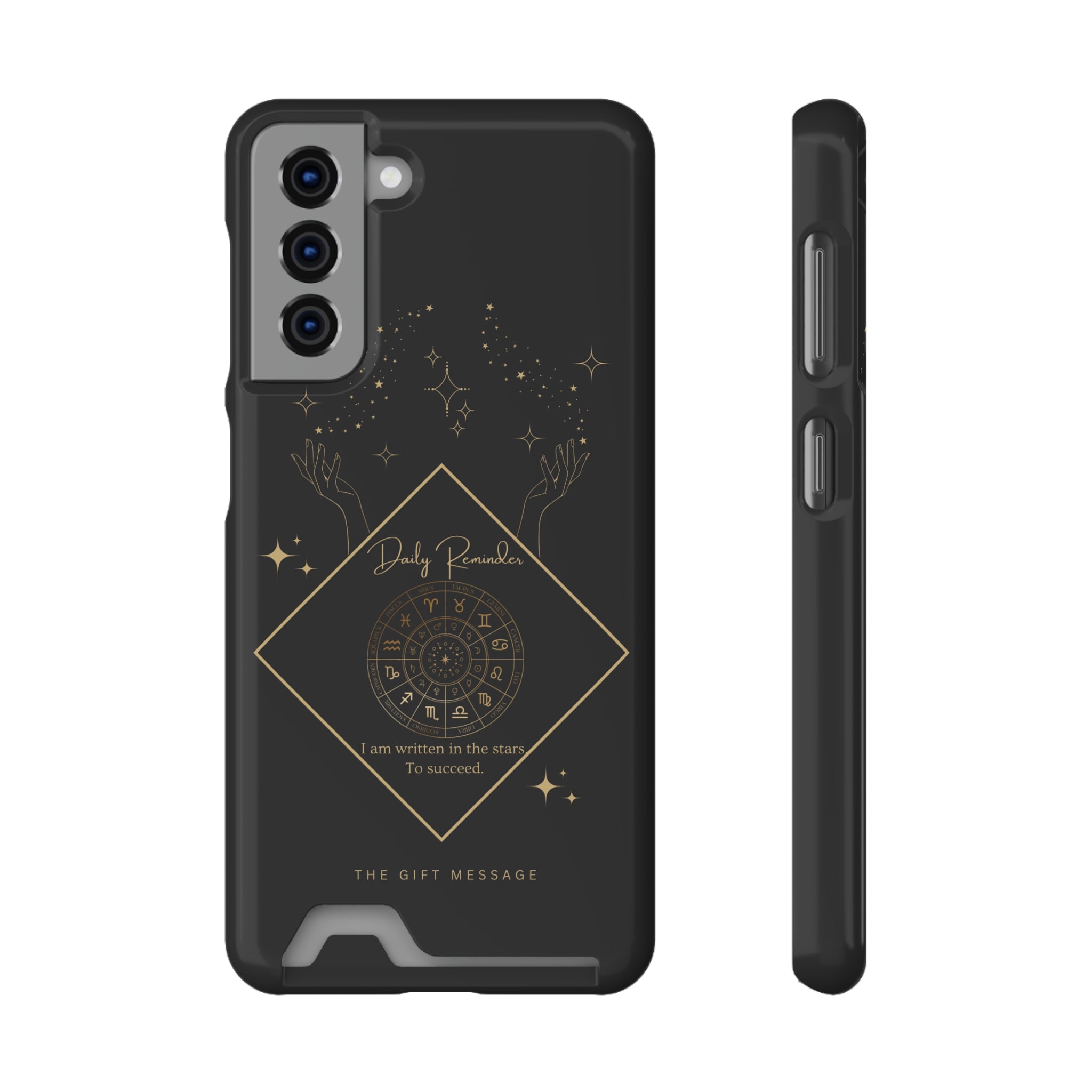 Mantra Constellation Phone Case With Card Holder