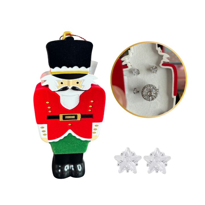 Christmas Snowflake 1.8 carat Jewllery Set