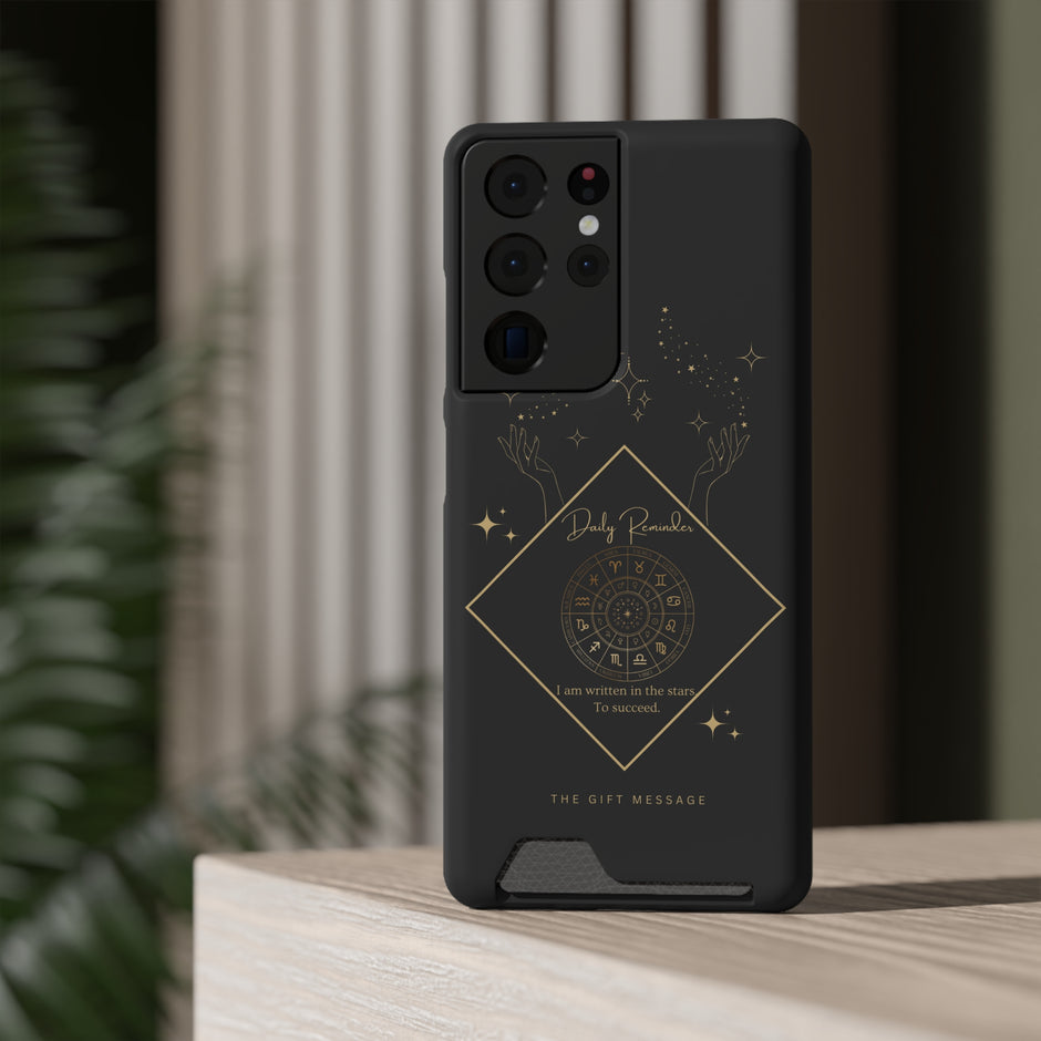 Mantra Constellation Phone Case With Card Holder