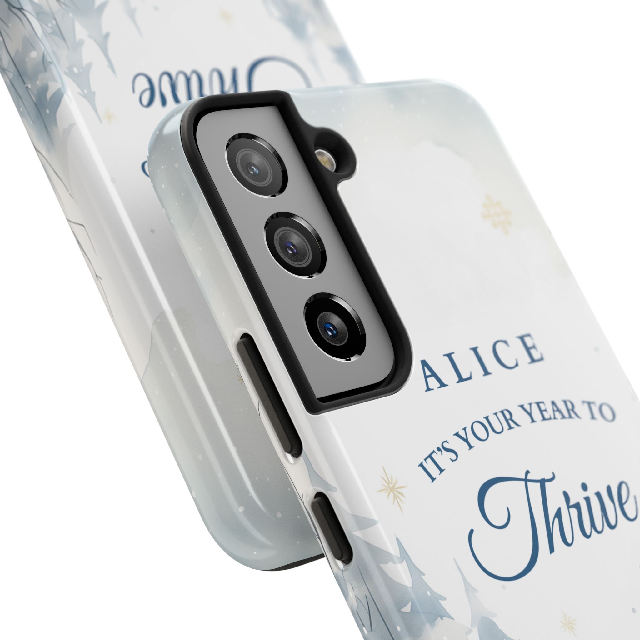 Thrive Snowy Scene Personalized Phone Case