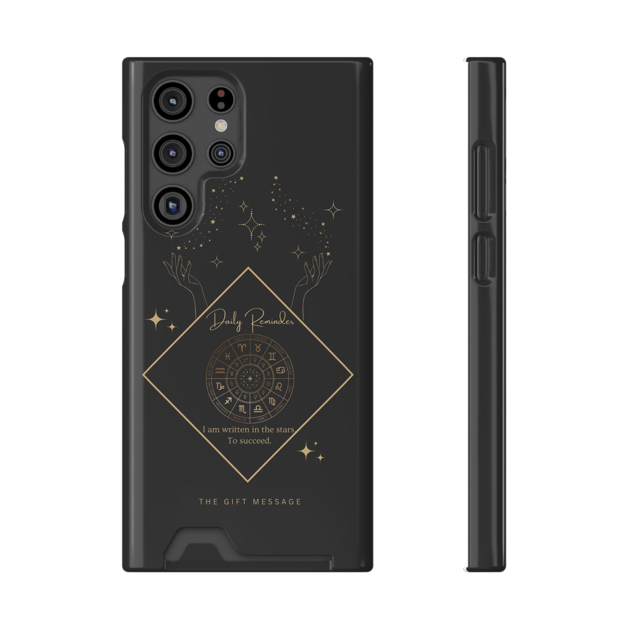 Mantra Constellation Phone Case With Card Holder