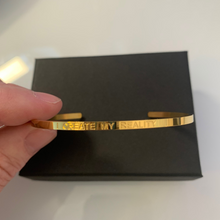 Load image into Gallery viewer, &quot;I Create my Reality&quot; Affirmation Bracelet
