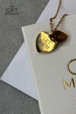 Let them - Heart and lock pendant - Stainless Steel