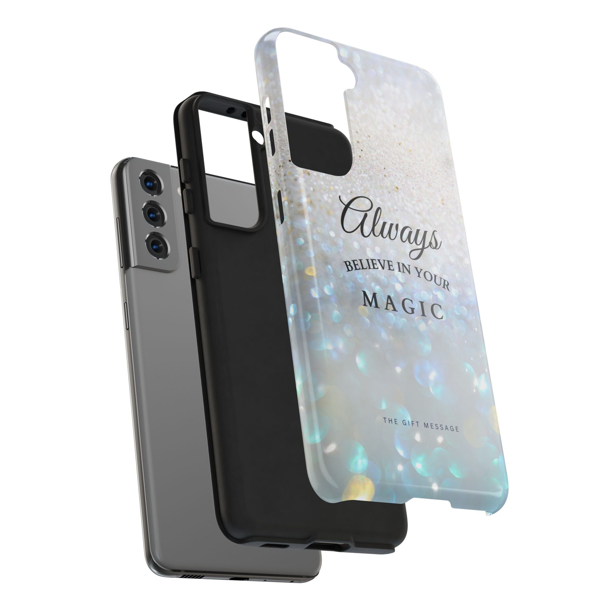 Crystal Snow Phone Case – Always Believe in Your Magic