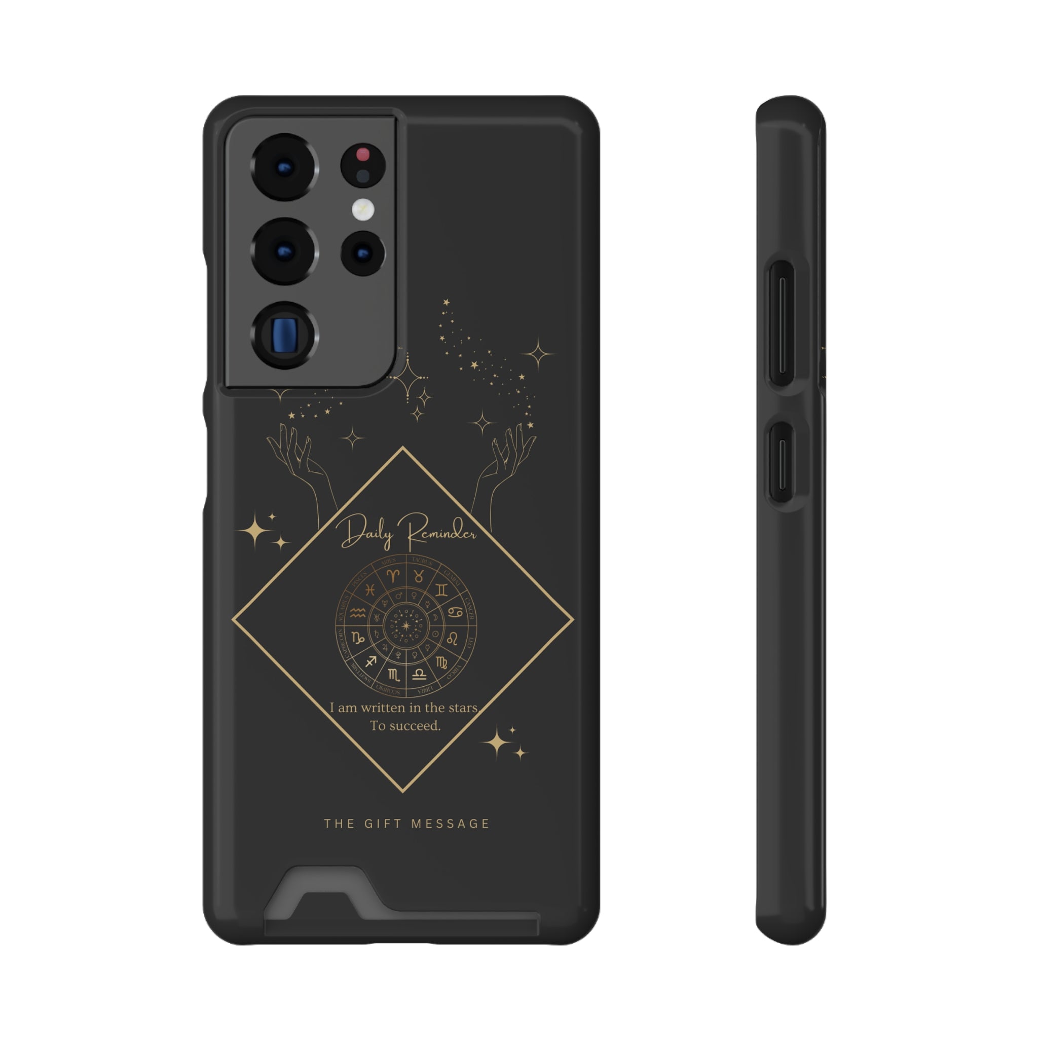 Mantra Constellation Phone Case With Card Holder