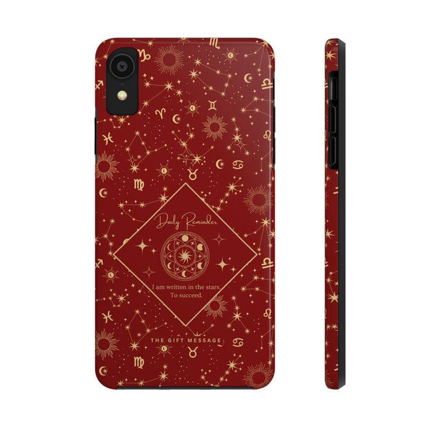 Celestial Messages Zodiac Phone Case – "Written in the Stars" Rouge Edition