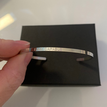 Load image into Gallery viewer, &quot;I am capable&quot; Affirmation Bracelet
