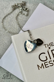 Let them - Heart and lock pendant - Stainless Steel