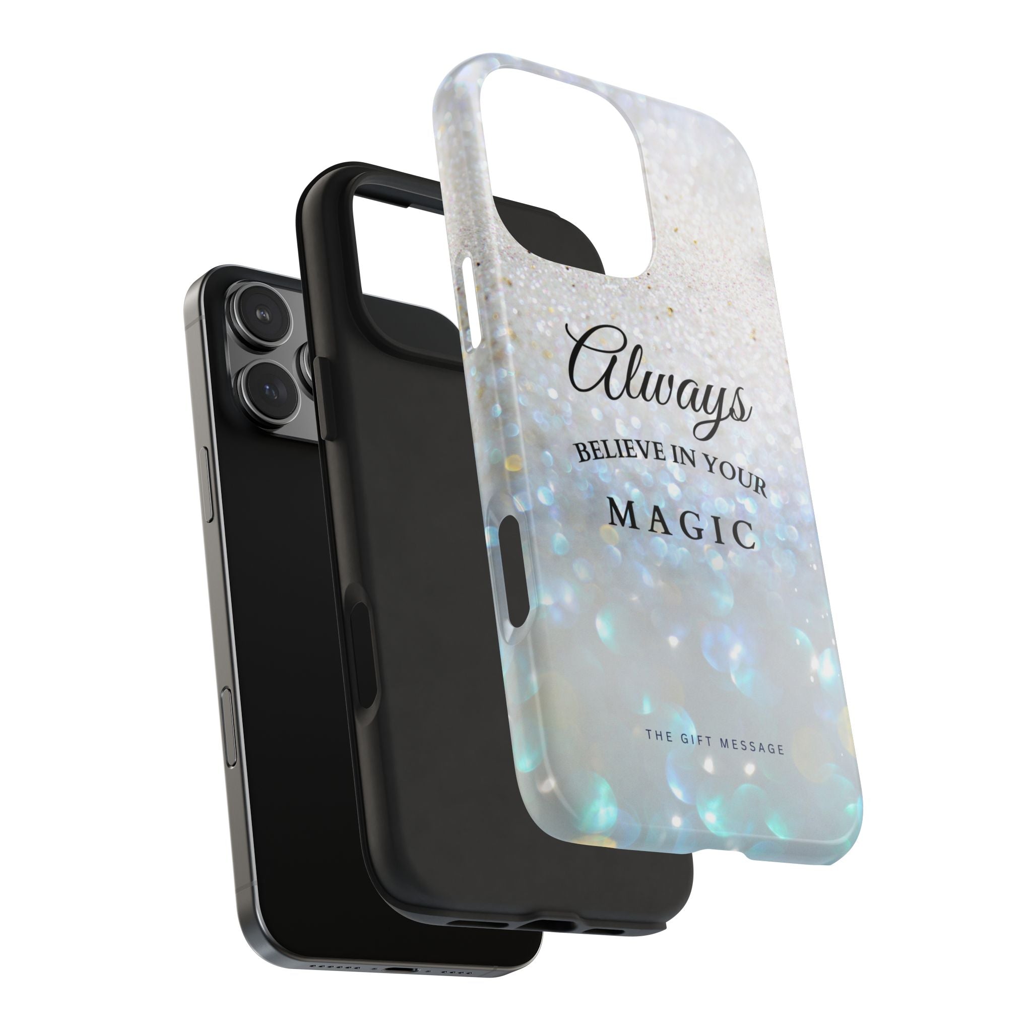 Crystal Snow Phone Case – Always Believe in Your Magic