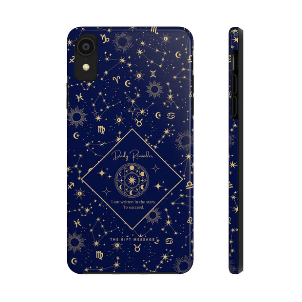 Celestial Messages Zodiac Phone Case – "Written in the Stars" Midnight Edition