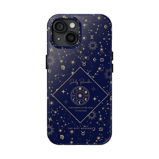 Celestial Messages Zodiac Phone Case – "Written in the Stars" Midnight Edition