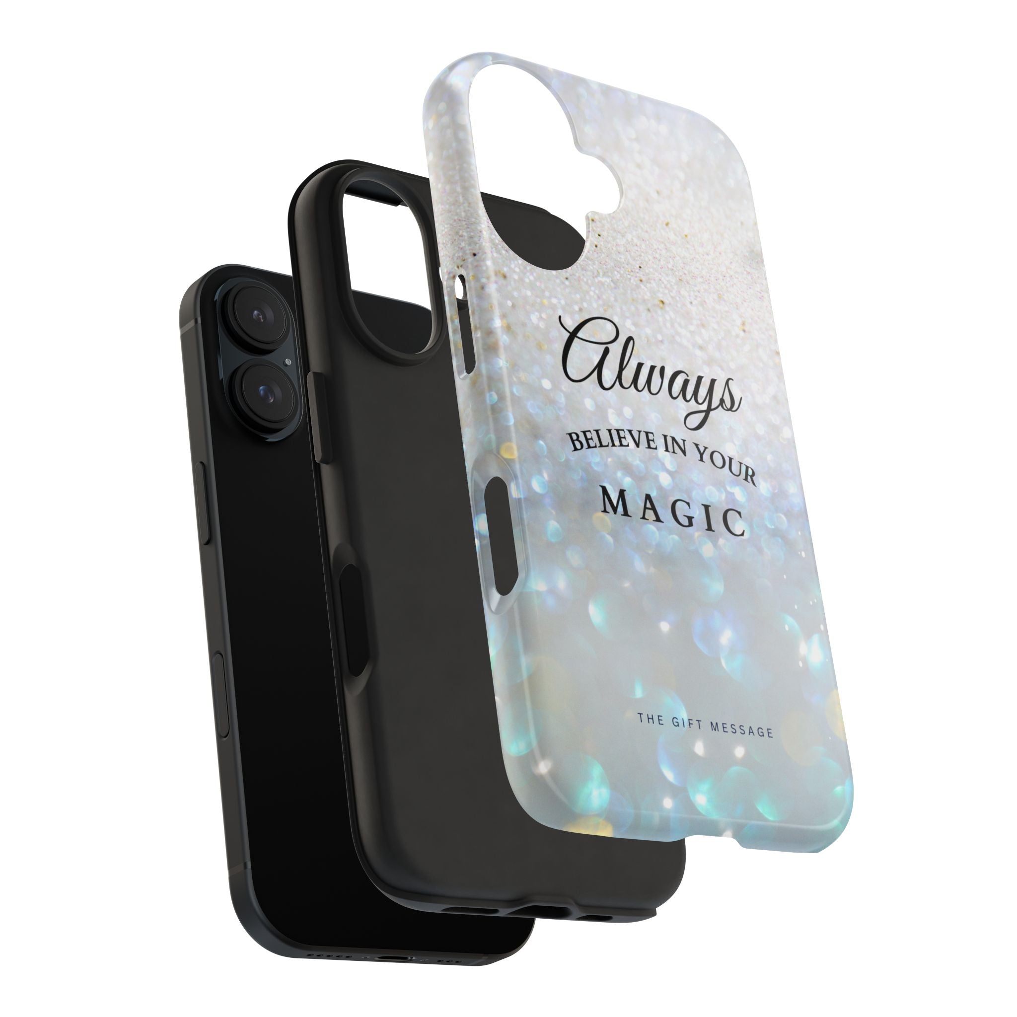 Crystal Snow Phone Case – Always Believe in Your Magic