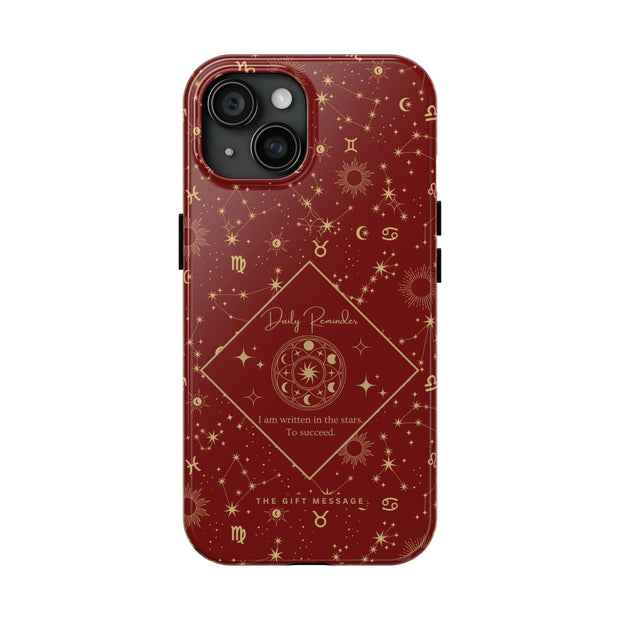 Celestial Messages Zodiac Phone Case – "Written in the Stars" Rouge Edition