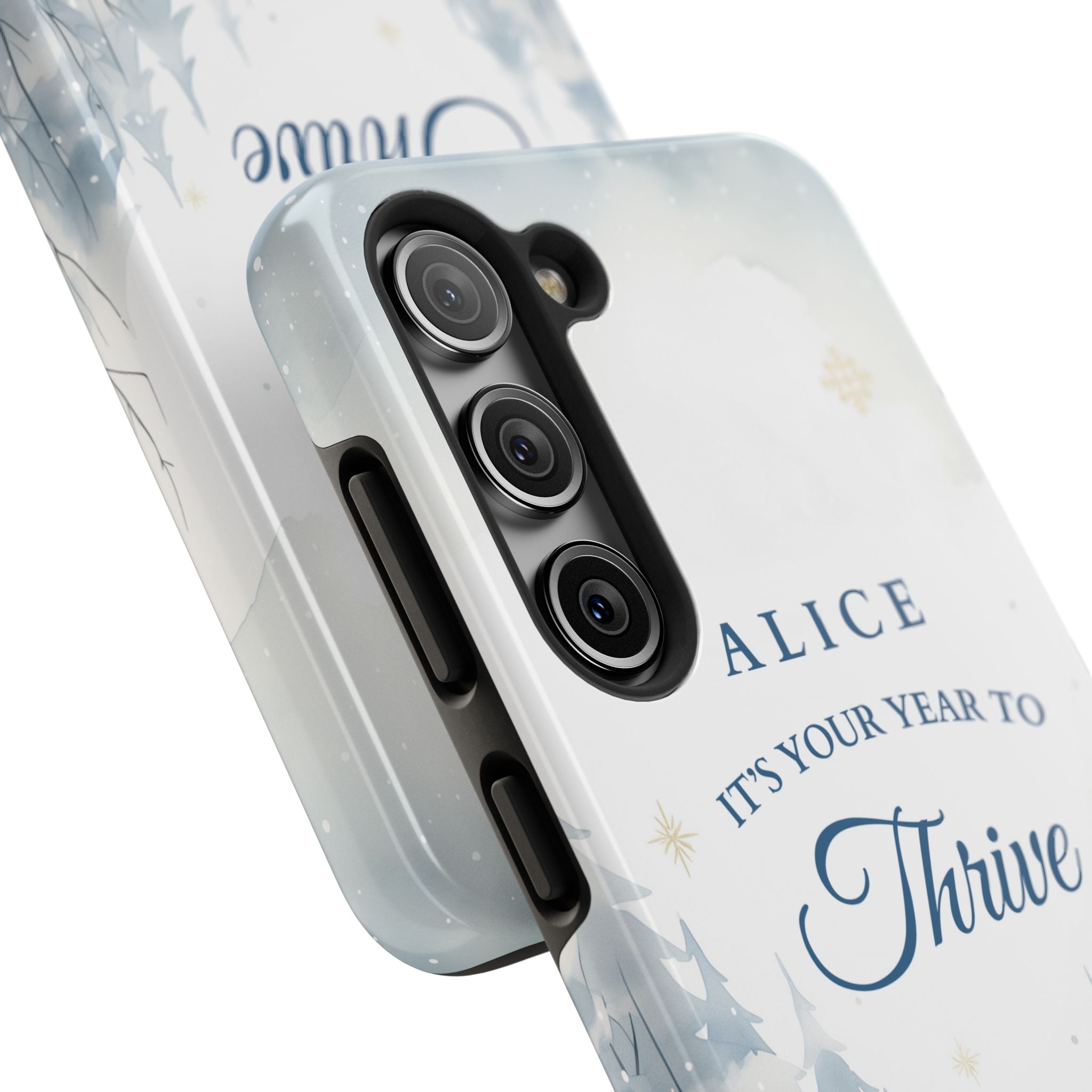 Thrive Snowy Scene Personalized Phone Case