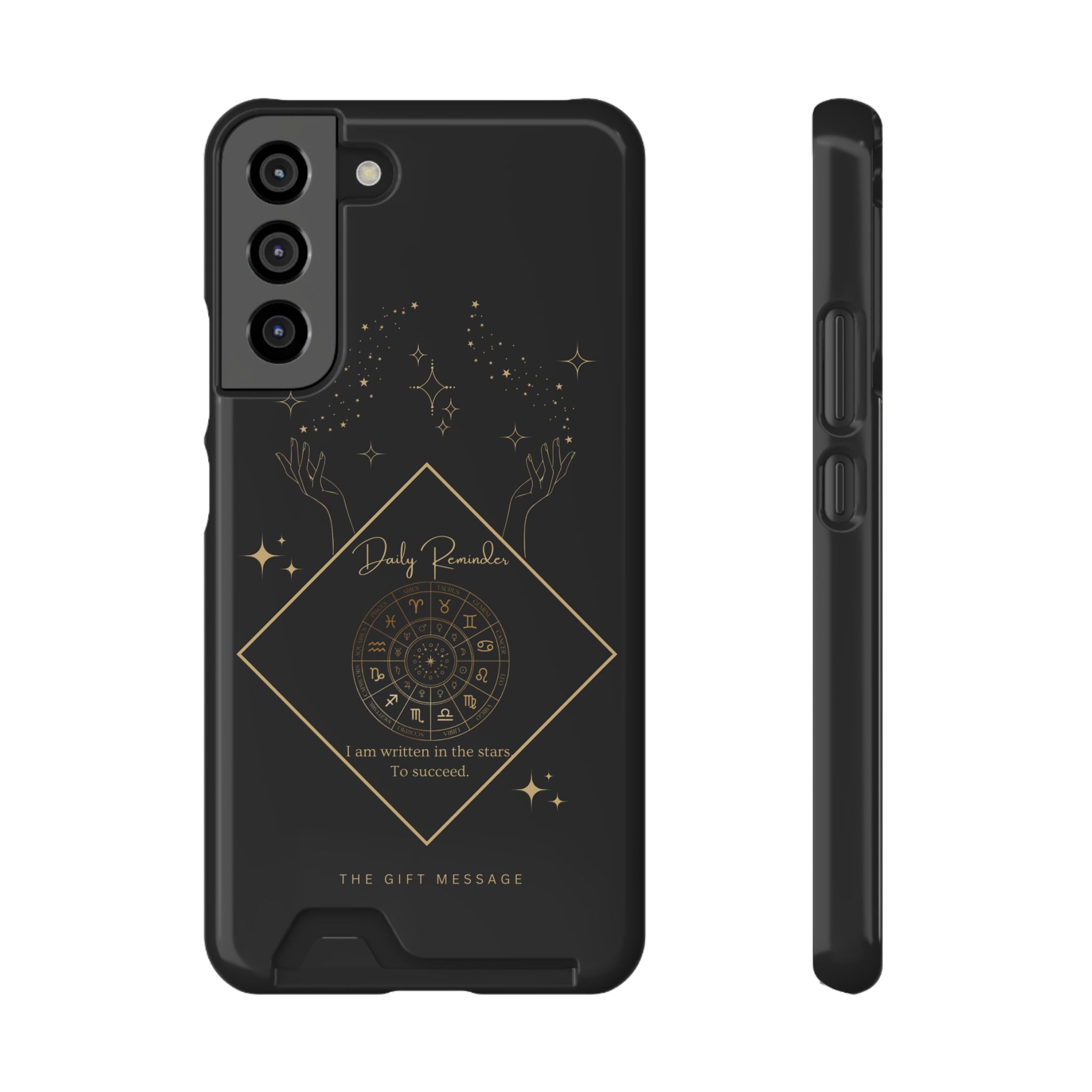 Mantra Constellation Phone Case With Card Holder