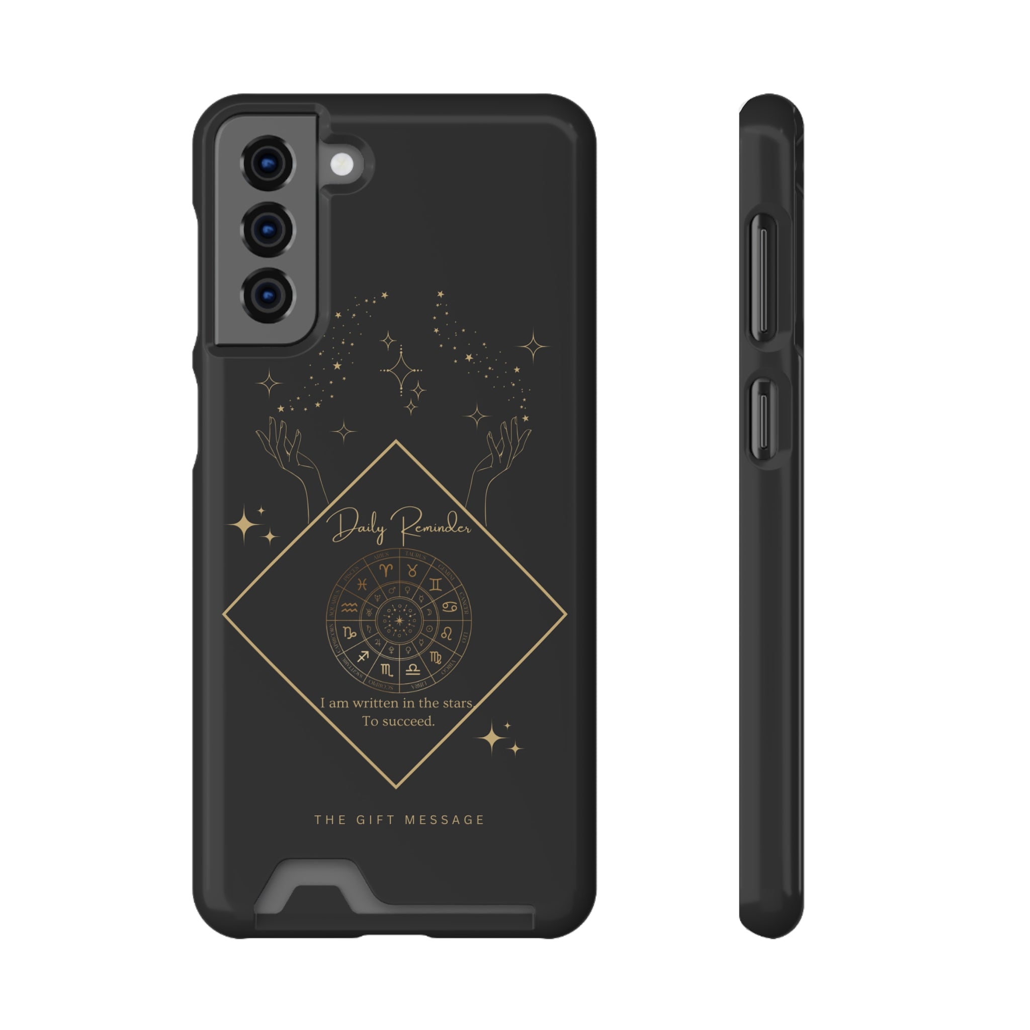 Mantra Constellation Phone Case With Card Holder