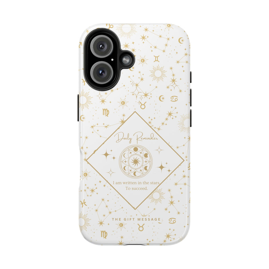 Celestial Messages Zodiac Phone Case – "Written in the Stars" White Edition