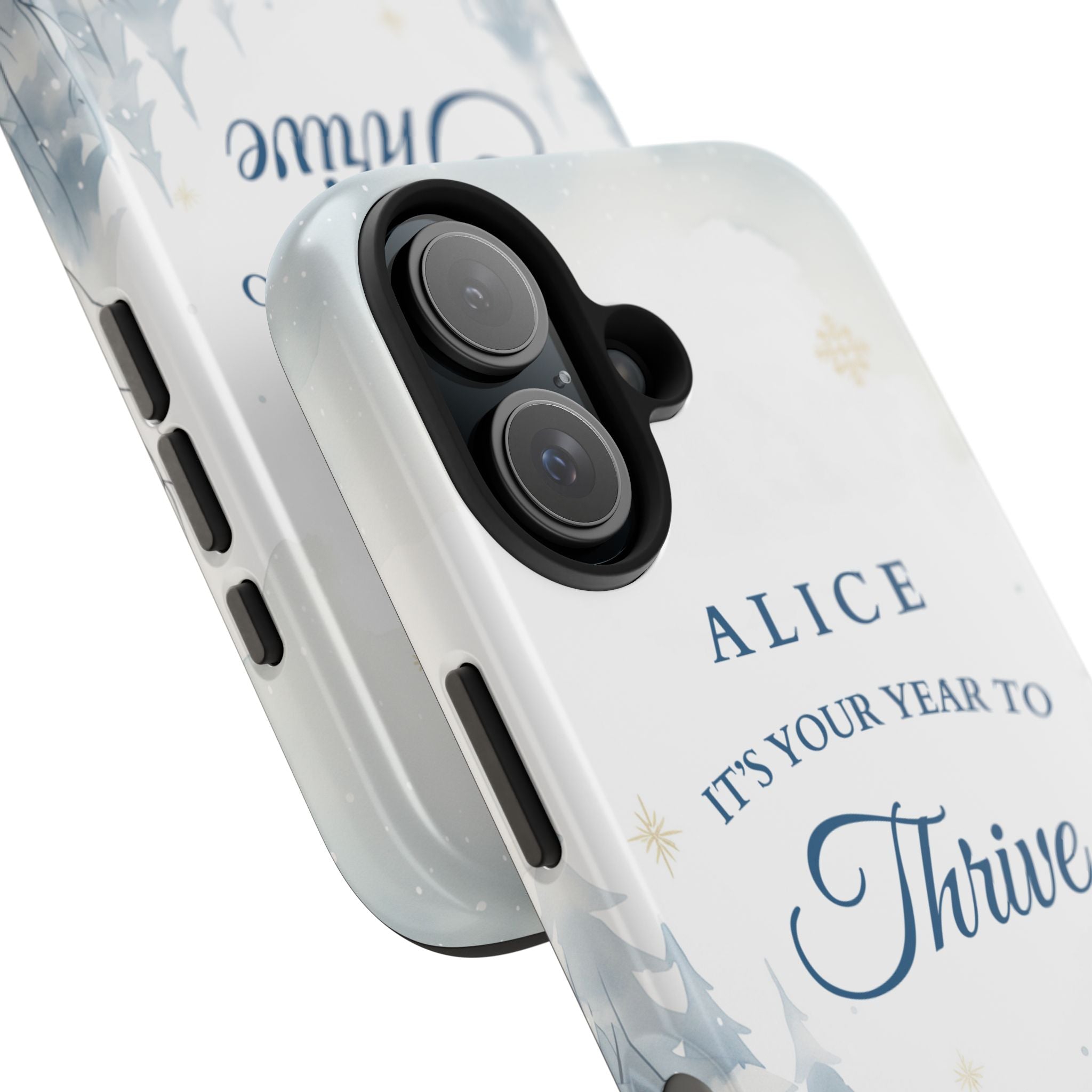 Thrive Snowy Scene Personalized Phone Case