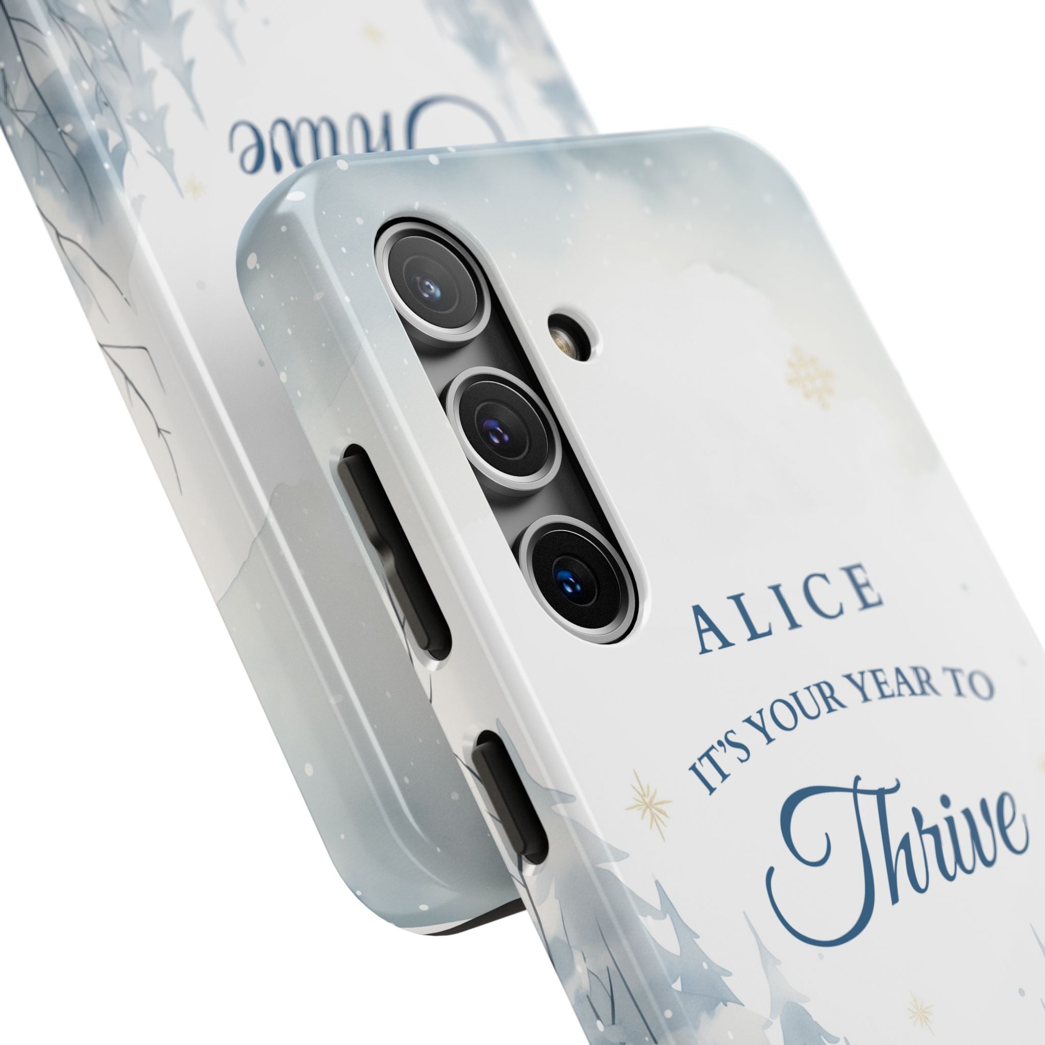 Thrive Snowy Scene Personalized Phone Case