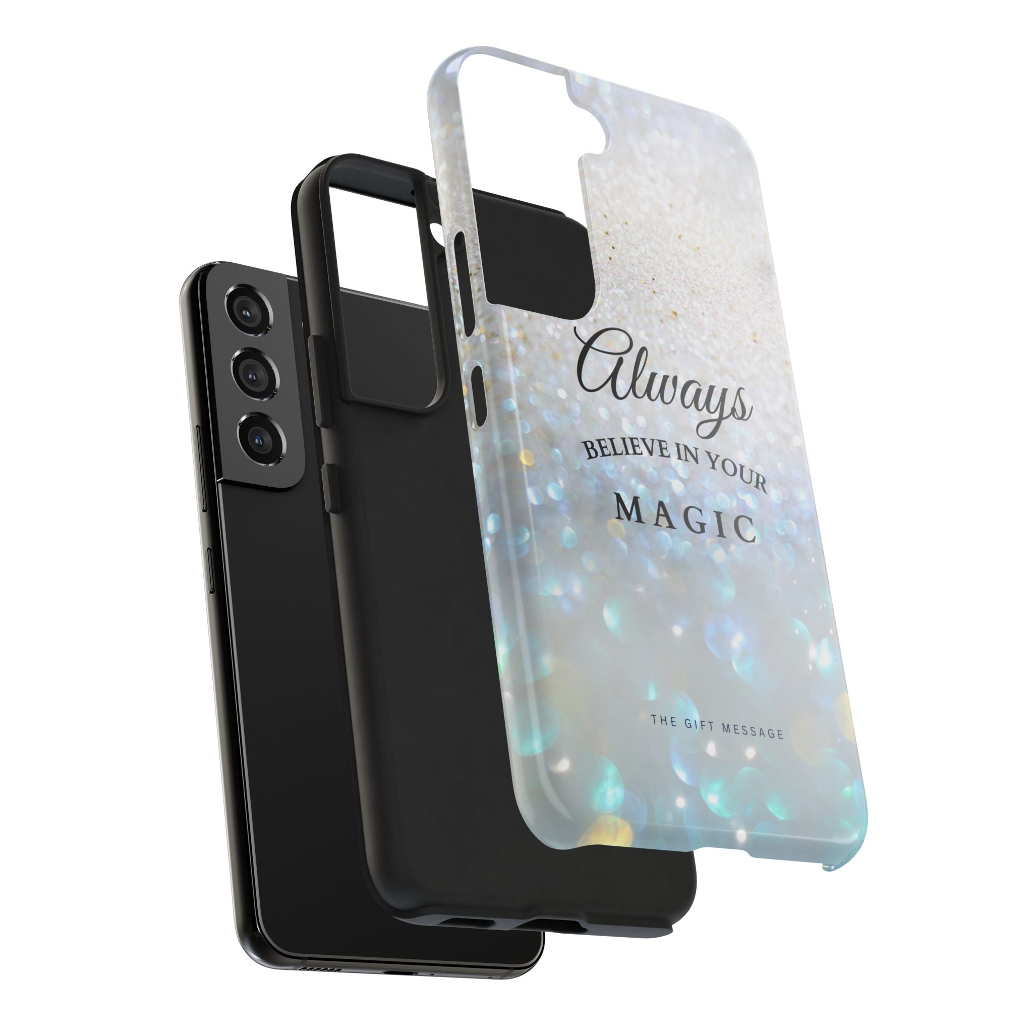 Crystal Snow Phone Case – Always Believe in Your Magic