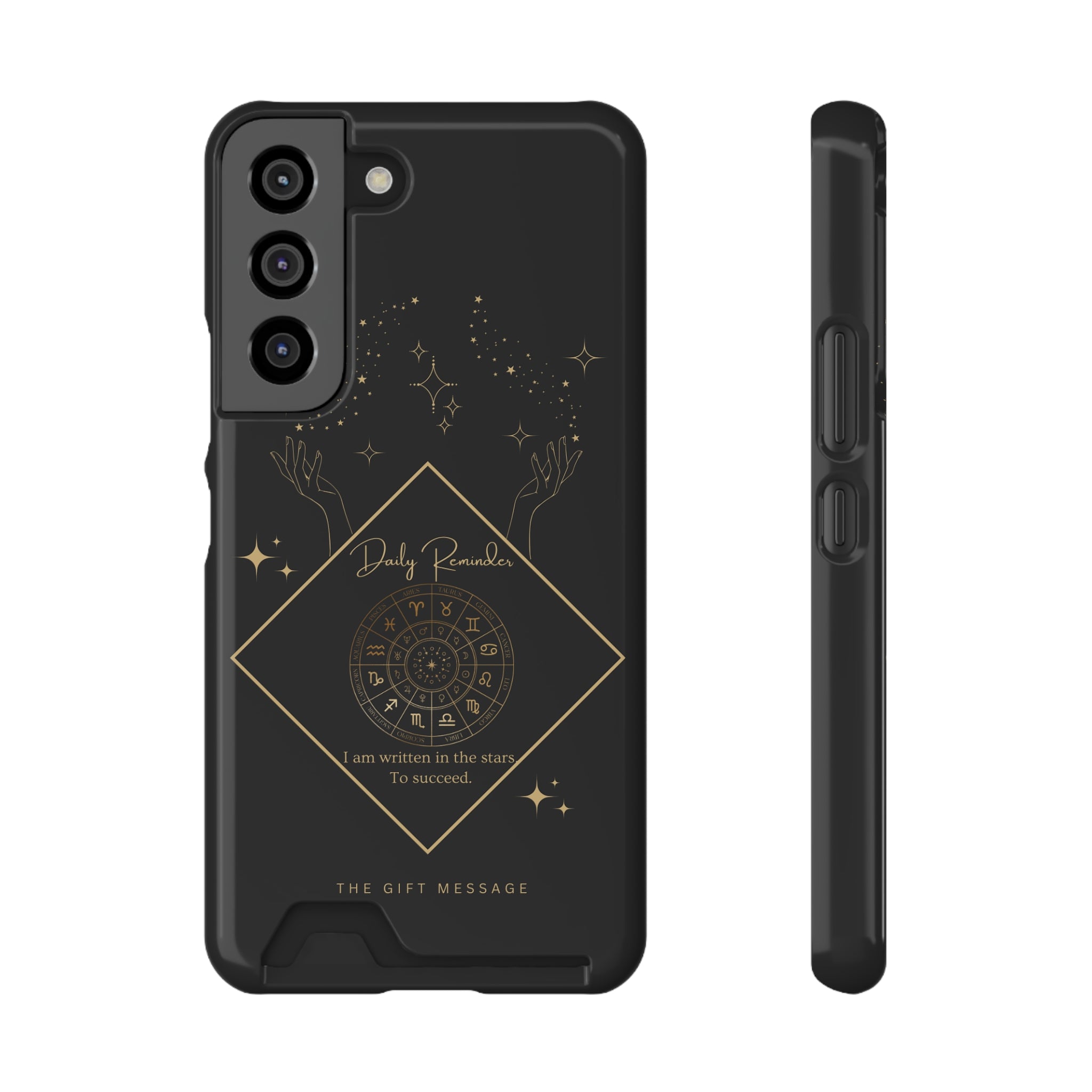 Mantra Constellation Phone Case With Card Holder