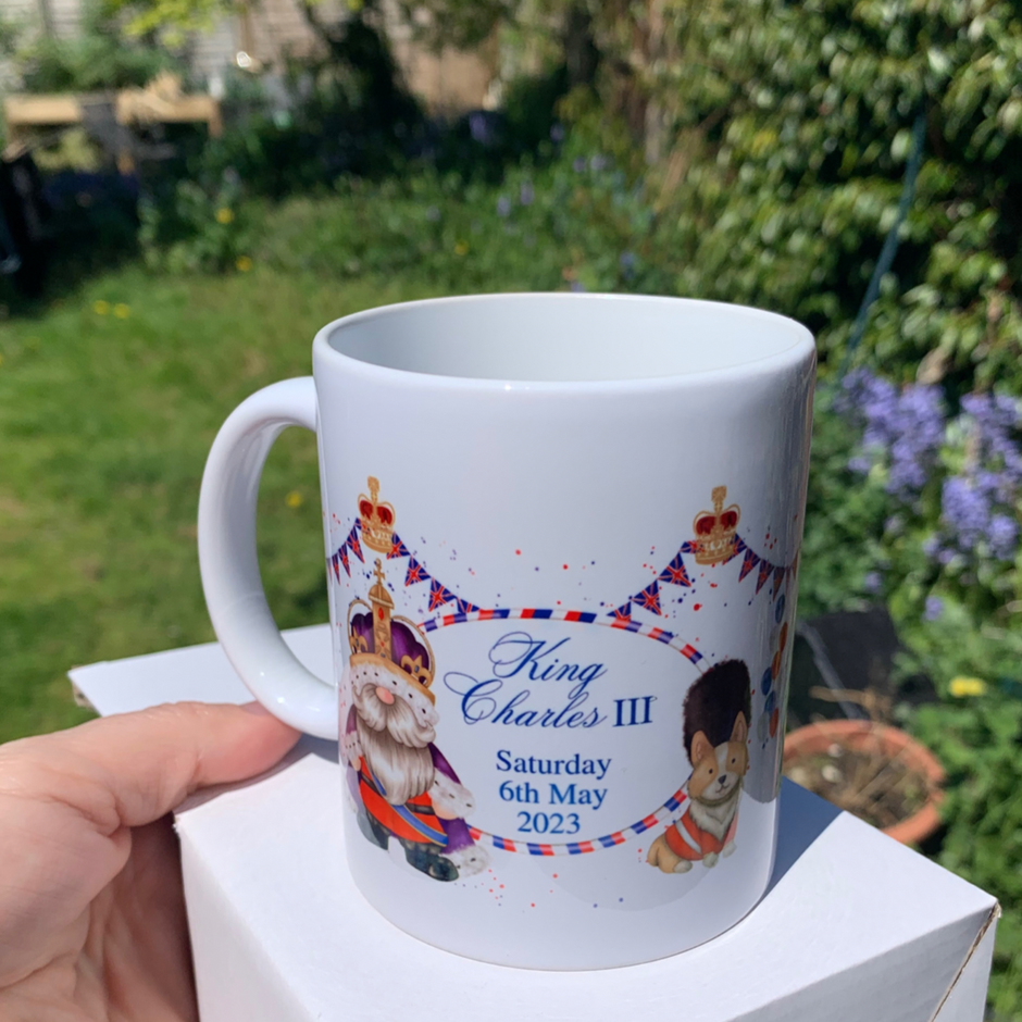 Gonk King Coronation Mug and FREE Printable Invitation