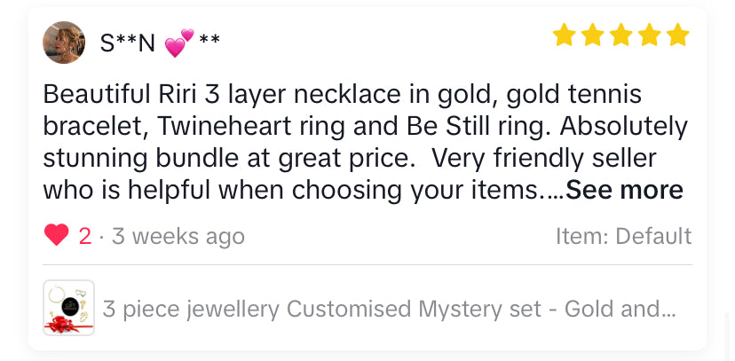 Three Piece Jewellery Bundles