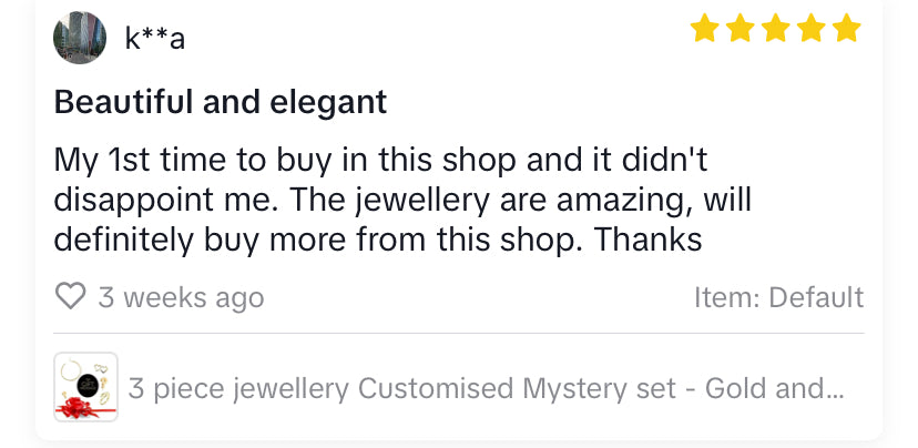 Three Piece Jewellery Bundles