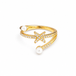 Dewey Pearl Star ring