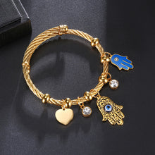 Load image into Gallery viewer, Evil Eye Charm Bracelet
