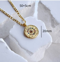 Load image into Gallery viewer, Astrolune Zodiac Wheel Necklace
