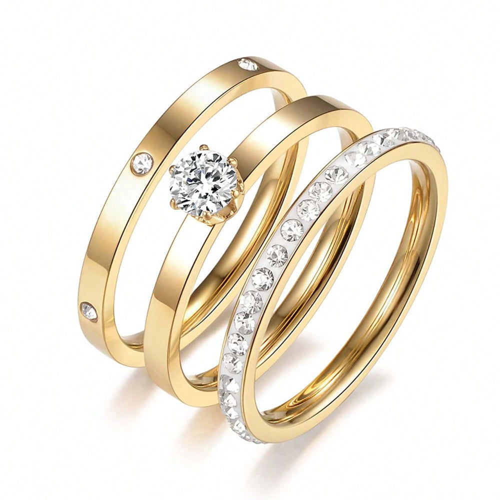 Triple Stack Love Rings