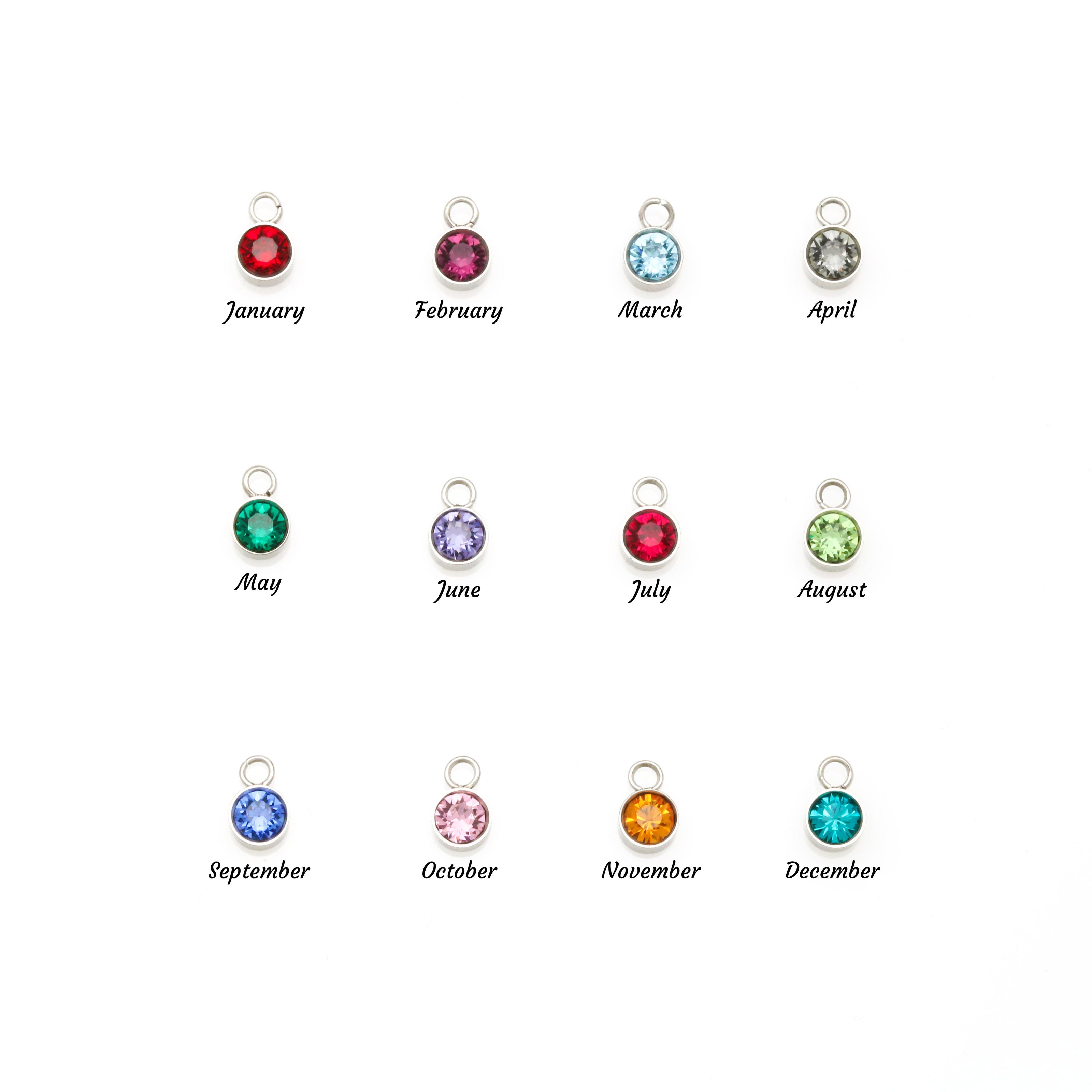 Custom Name Necklace with Birthstone Charm – Personalised Gift for Her