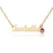Custom Name Necklace with Birthstone Charm – Personalised Gift for Her