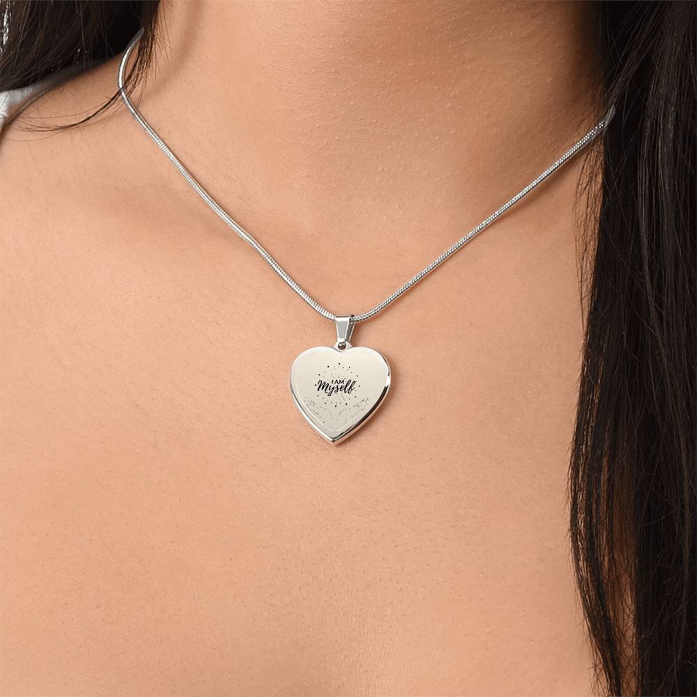 I am Myself, Silver  Affirmation Necklace