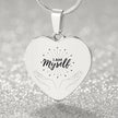 I am Myself, Silver  Affirmation Necklace