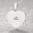 I am led by Kindness Silver Affirmation Necklace