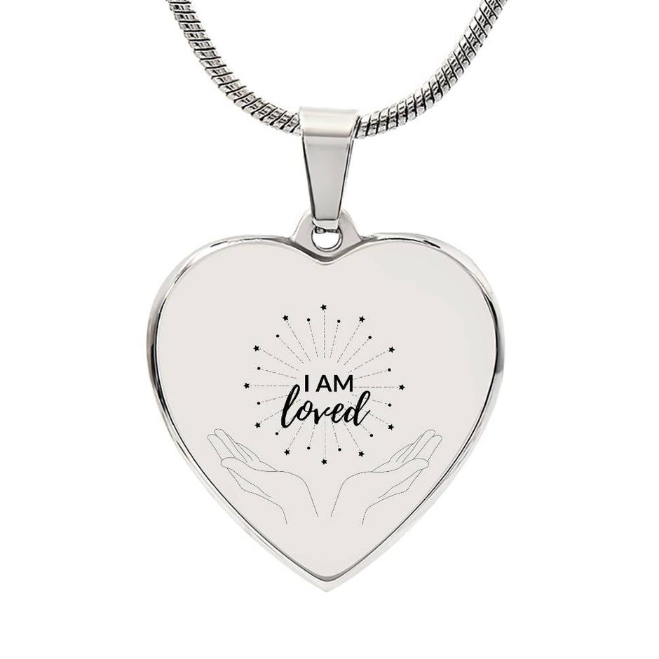 I am Loved Gold Affirmation Pendant