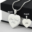 I am Loved Gold Affirmation Pendant, Snake Chain,