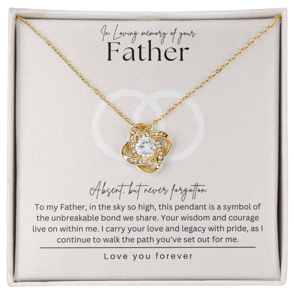 Loss of father necklace