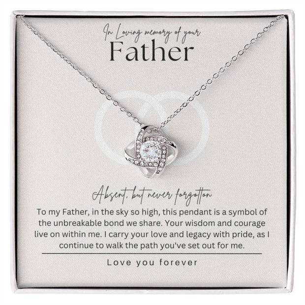 Loss of father necklace