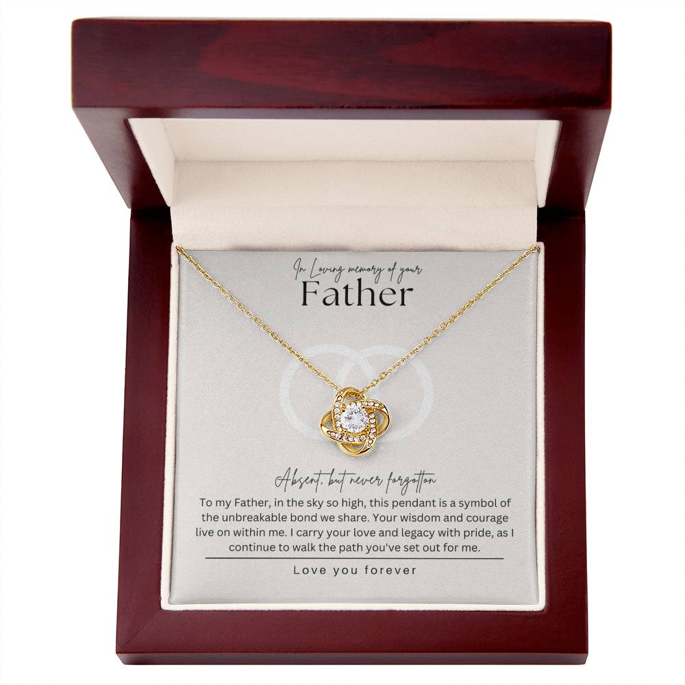 Loss of father necklace