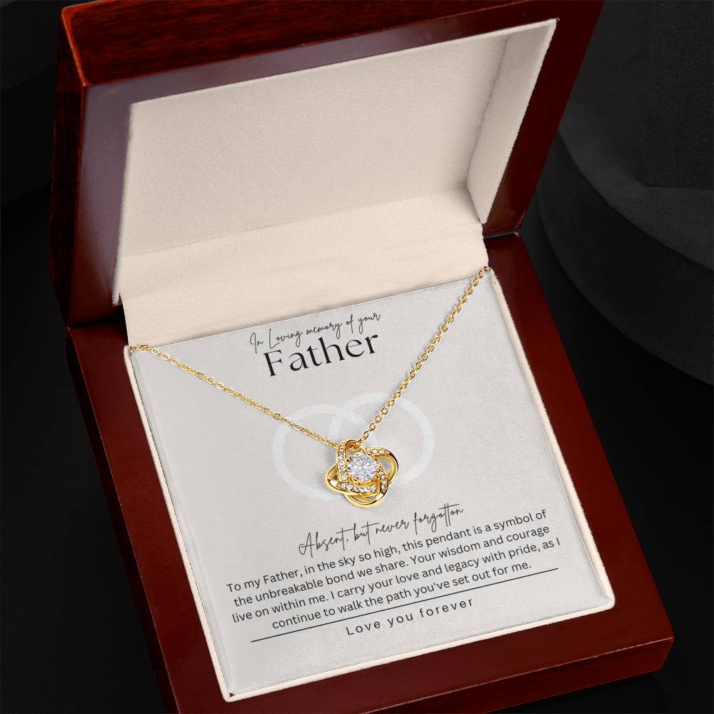 Loss of father necklace