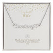 Valentine Wife's Name heart necklace