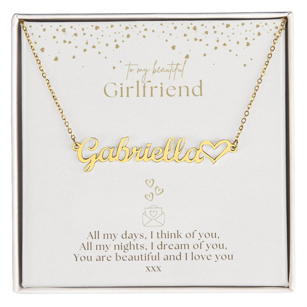 Alice - Girlfriend Name Necklace