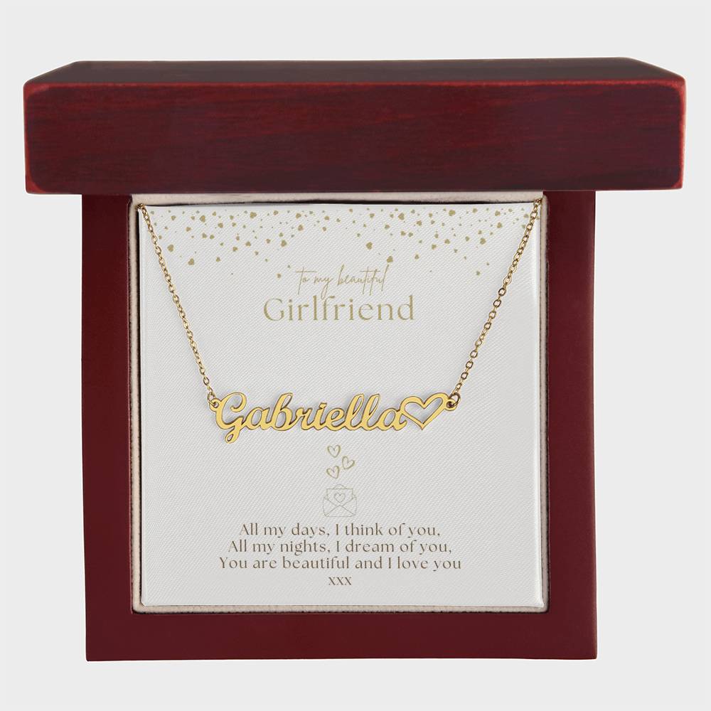 Girlfriend Name Necklace