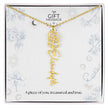 Birth month Celestial Name Necklace (Silver)